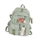 thumbnail image 4 of Mochila para mujer, portátil y moderna, ideal para senderismo, compras y vacaciones. Verde, 4 of 9