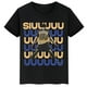 thumbnail image 4 of Camiseta de algodón negra de manga corta de verano para niños y niñas, ropa deportiva, camisetas con estampado de estrella de fútbol Ronaldo, ropa para niños, 4 of 5