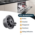 thumbnail image 4 of LEEYNEER cdar 4 Pcs Roue de Porte-Bagages Inférieure Facile à Installer Largement Compatible Pièce de Rechange Robuste Sans BPA Rouleaux de Égouttoir à Vaisselle à Déplacement Fluide pour /pour Siemens/pour 165314 Roues pour Lave-Vaisselle, 4 of 7