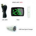 thumbnail image 2 of Car HUD Headup Display KMH MPH Digital Speedometer with Large Font Display Car Adapter for Car Truck SUV Motorcycle, 2 of 7