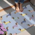 thumbnail image 4 of Colorful Funny Dachshund Door Rugs,Washable Non Slip Door Mats Indoor,Decorative Door Mats,Entry Mat Indoor for Entrance,Bedroom,Kitchen,Bathroom,20"x32", 4 of 6