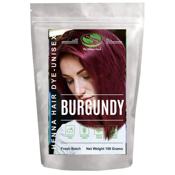 Burgundy Henna Hair Dye 
