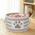 thumbnail image 4 of Storage Basket under $5! kkbbma Round Dog Toy Basket, Collapsible Storage Storage Basket Pet/Pet Toy and Accessory Storage Bin Doy Toy Box, 4 of 6