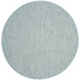 thumbnail image 1 of Safavieh Courtyard Collection CY8521-37121 Aqua and Grey Indoor,  Outdoor Round Area Rug (6'7" Diameter), 1 of 6