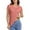 Watermelon Red, variant on Bpmpbo Women Solid Color Short Sleeve Summer Lightweight Thin Round-Neck Breathable T-shirt Tops Casual Sports Running Tee Shirt