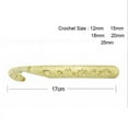 thumbnail image 2 of linyes 12/15/18/20/25mm Chunky For Crystal Crochet Hook Needle Knitting Wool Hook Craft, 2 of 9