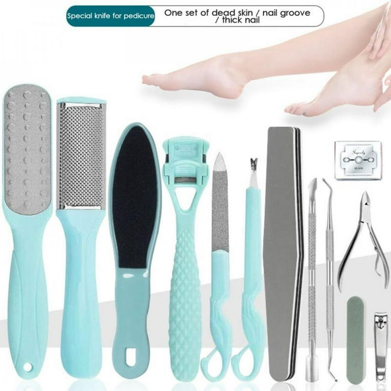 Pedicure Knife Set, 4 Pcs Dead Hard Skin Remover Rasp Kit, Pedicure Fo –  BABACLICK