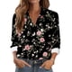 thumbnail image 1 of TaTaai Women Printed Casual Button Down Shirt Long Sleeve Collared Blouse Ladies Spring Autumn Daily Street Wear Soft Breathable Machine Washable No Fading Stylish Top Gift, 1 of 6