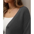 thumbnail image 5 of FUNING  Cardigan Sweaters for Women 100% acrylic fibers Button-Down Long Sleeve Oversized Knit Outerwear, 5 of 7