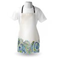thumbnail image 3 of Floral Apron Abstract Flower Pattern with Curvy Swirled Branches and Leaves Ornamental Design Art, Unisex Kitchen Bib Apron with Adjustable Neck for Cooking Baking Gardening, Multicolor, by Ambesonne, 3 of 3
