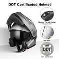 thumbnail image 2 of AHR Casque Modulaire RUN-M3 à Visière Double Complète pour Moto et Vélo, 2 of 9