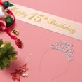 thumbnail image 3 of Unatoiry Rhinestone Crown Headband Stylish And Versatile Party Accessory For Girls Easy To Wear 15 years old, 3 of 6