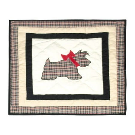 Patch Magic Scottie Cotton Throw Pillow