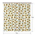 thumbnail image 5 of Waterproof Cute Sunflower Colorful Shower Curtain 72x72 Inch Boho Style Polyester Unique Shower Curtain for Bathroom Hotel Home Decor with 12 Plastic Hooks, 5 of 5