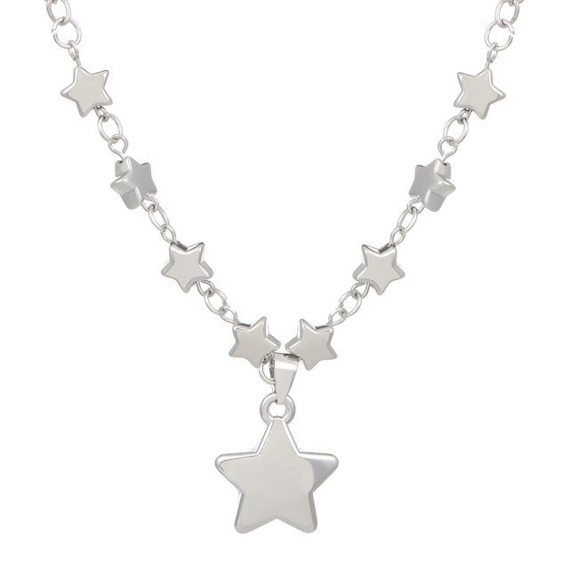 Collar de estrella JAMW Y2K para mujeres adolescentes y niñas con colgante de estrella gótica punk