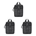 thumbnail image 4 of Toystoory Bolsa de almacenamiento al aire libre Camping Senderismo Accesorios de supervivencia Riñonera Pesca Montañismo Bolsillo Oxford Paquete de Negro 3piezas Toystoory CBP186098, 4 of 6
