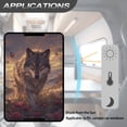 thumbnail image 5 of Psesaysky RV Door Window Shade Cover, Camper Sunshade Privacy Screen Window Cover, 17.3x26 inches，Travel Trailer Motorhome Sun Shade RV Accessories, Wild Wolf Rose, 5 of 7
