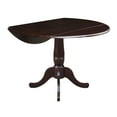 thumbnail image 5 of International Concepts Christine 42" Round Top Pedestal Table with 2 Chairs - Rich Mocha, 5 of 10