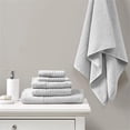 thumbnail image 2 of Pemberly Row 6-Piece Modern 100 Percent Cotton Towel Set in Gray, 2 of 8