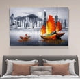 thumbnail image 4 of Póster en lienzo de Victoria Harbour, Hong Kong, decoración de dormitorio, paisaje deportivo, decoración de oficina, regalo, estilo marco, 20 x 30 cm, 4 of 8