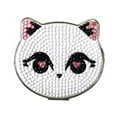 thumbnail image 3 of Kids' DIY Diamond Painting Mirror Kit - Foldable Dual-Sided Smiling Cat Design with Embellished Craft Tools, Safe & Durable Children's Creative Activity Toy for Artistic Fun, Includes Complete Tool, 3 of 5
