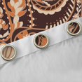 thumbnail image 4 of Homewish Brown Paisley Print Blackout Curtains Set of 2 (52x84 Each) for Adult, Vintage Damask Flower Window Curtains, Southwestern Theme Curtains and Drapes, Curtains Blackout Decor, 4 of 6