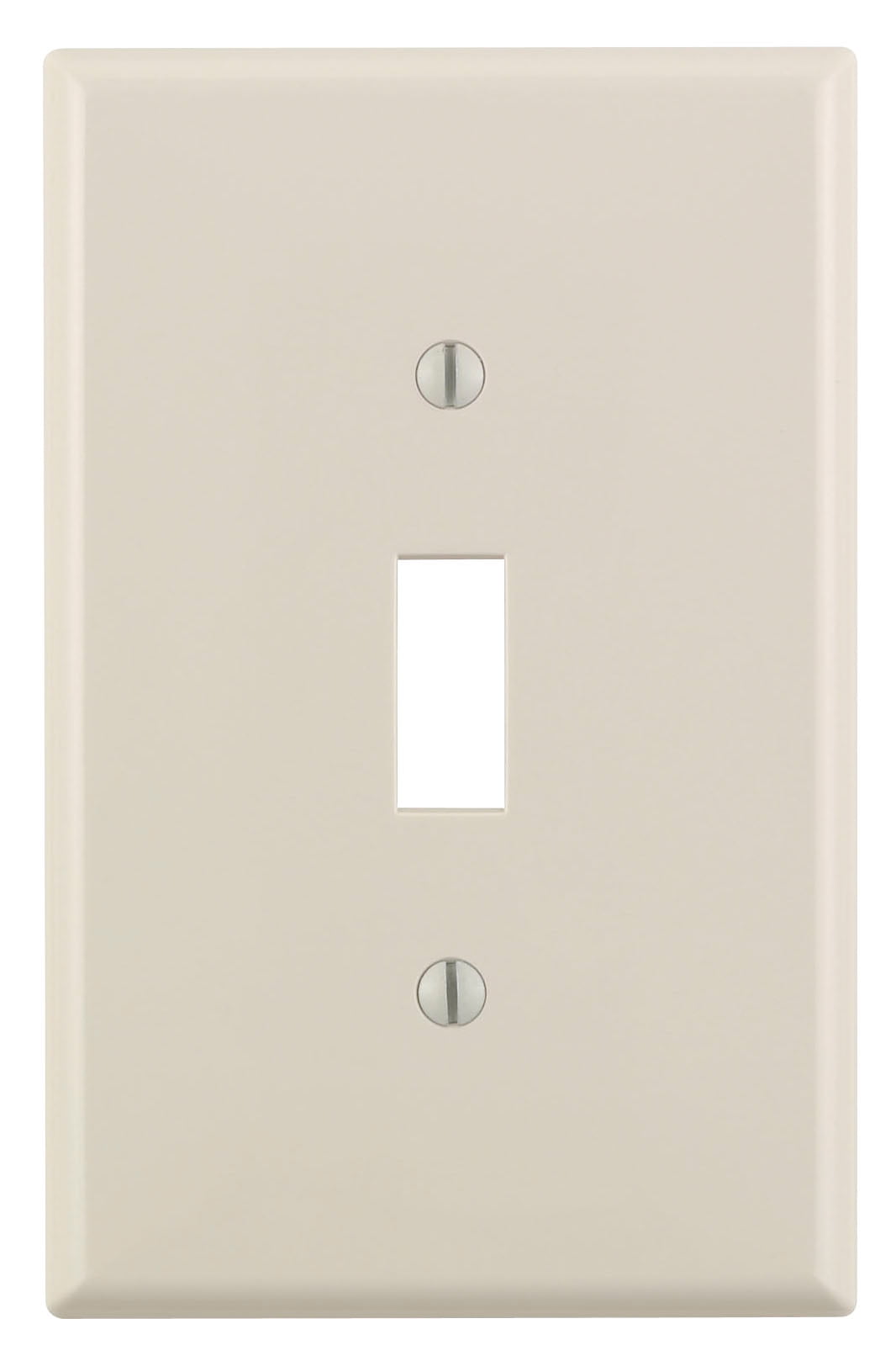 Photo 1 of 1-Gang Midway Toggle Nylon Wall Plate, Light Almond (2 10-Packs)
