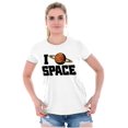 thumbnail image 3 of Saturn Love I Heart Outer Space Womens Fitted Plus Size Graphic Tee Brisco Brands 2X, 3 of 5