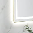 thumbnail image 2 of Bathroom Mirror 30 x 28 Inch LED Bathroom Mirror with Front and Backlight, Wall Mounted Vanity Mirror with Aluminum Frame, Anti-Fog, Memory, 3 Colors, Stepless Dimmable,Wall Mirror, 2 of 4
