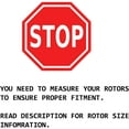 thumbnail image 2 of Detroit Axle - Front Brake Kit for 2.2L 1992-2001 Toyota Camry Disc Brake Rotors and Ceramic Brakes Pads Replacement: 10.04" inch Rotors, 2 of 8