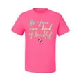 thumbnail image 2 of Positivity saying Pop Culture Men's Graphic T-Shirt, Neon Pink, 5XL, 2 of 3