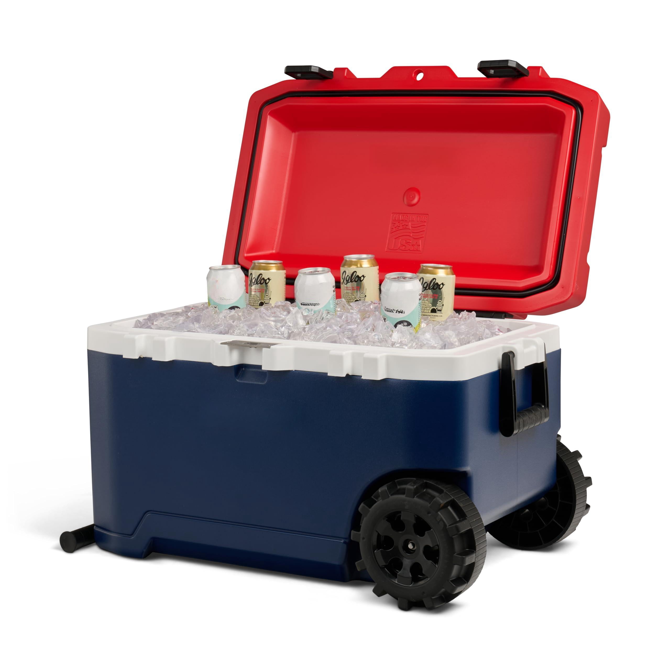 Trailmate 75qt Wheeled Cooler  Insulated Hard Shell Ice Chest Americana