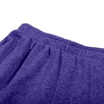 thumbnail image 5 of Lumtrix Men's Cargo Sweatpants Loose Fit Cotton Joggers with Pocket for Gym Hiking Casual Wear Spring Summer Elastic Waist Trousers Purple L, 5 of 8