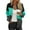 Green, variant on TKLPEHG Womens Zip Up Jackets Spring Fall Fashion Patchwork Sweatshirts Coats Casual Long Sleeve Comfy Jackets Outwear (Brown,S)
