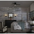 thumbnail image 4 of Braden Collection 44" 3-Blade Matte Black LED Mid-Century Modern Indoor Hugger Ceiling Fan, 4 of 15