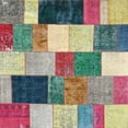 thumbnail image 1 of Ahgly Company Indoor Square Contemporary Sage Green Patchwork Area Rugs, 4' Square, 1 of 6
