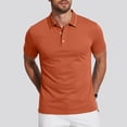 thumbnail image 2 of YODETEY Men's & Big Men's Everyday Pique Polos, Moisture Casual Collared Shirt,Red,Size S-3XL, 2 of 6