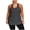 Dark Gray, variant on GHIIYER Plus Size Workout Tops for Women Sleevless Racerback Vest Top Athletic Yoga Running Shirts Size 4XL