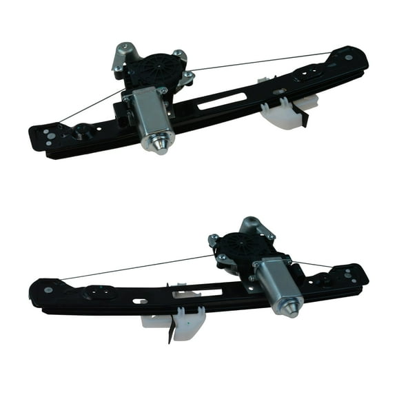 TRQ Power Window Regulator w/ Motor Driver Passenger Side Rear Pair for Focus WRA51020