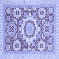 thumbnail image 1 of Ahgly Company Indoor Square Abstract Blue Modern Area Rugs, 3' Square, 1 of 4