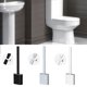 thumbnail image 1 of Juego de escobilla de baño de pelo suave Cepillo de limpieza de inodoro Cepillo de limpieza de espacio de inodoro oso de fresa  Electrónica, 1 of 4