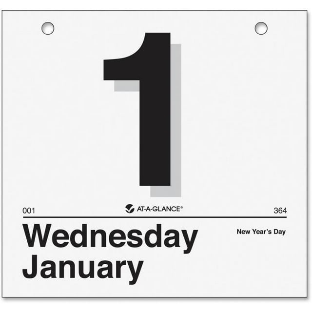 At A Glance Today is Wall Paper Calendar Refill - Large
