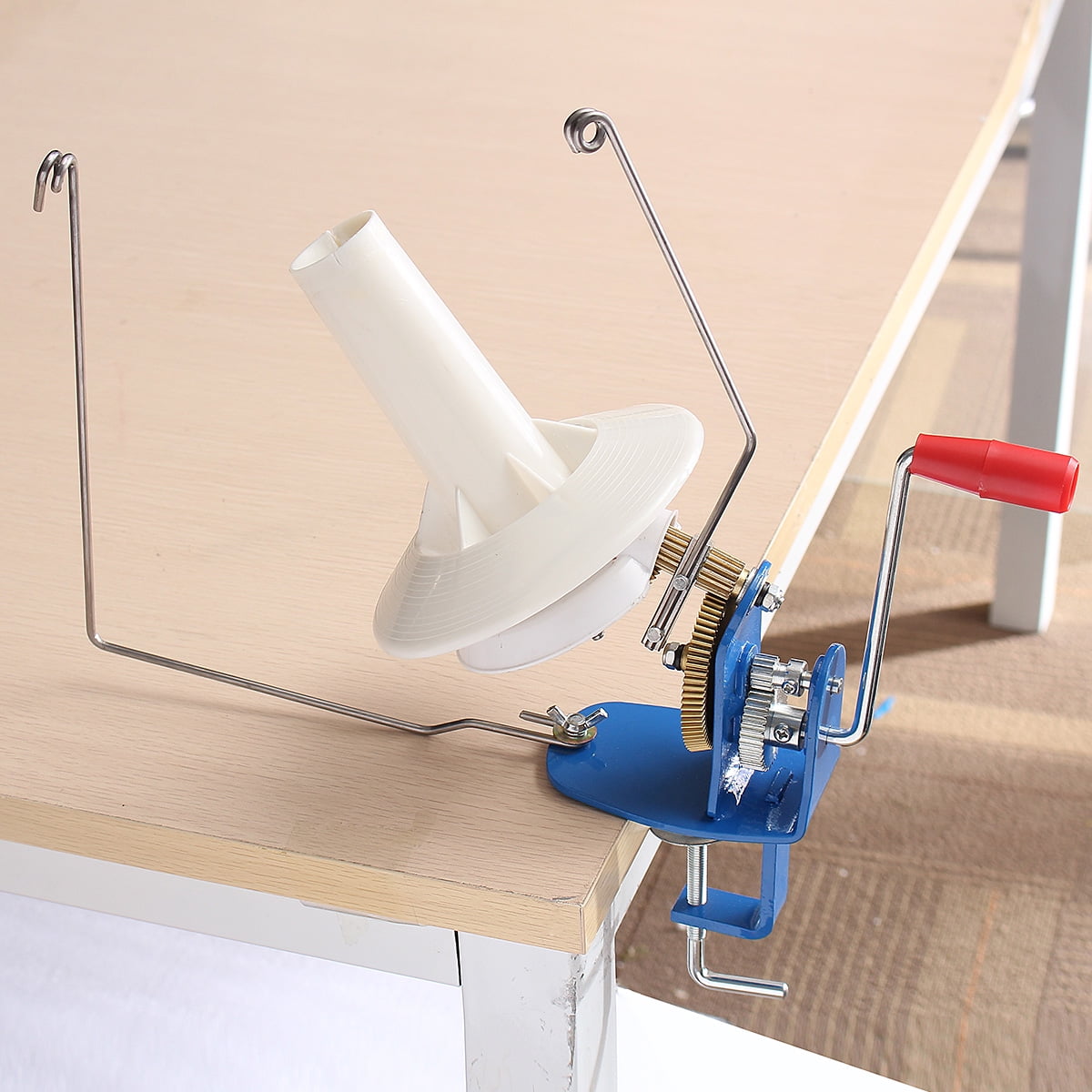Heavy Duty Yarn Fiber Wool Ball Winder Hand Operated Needlecraft Winding Machine