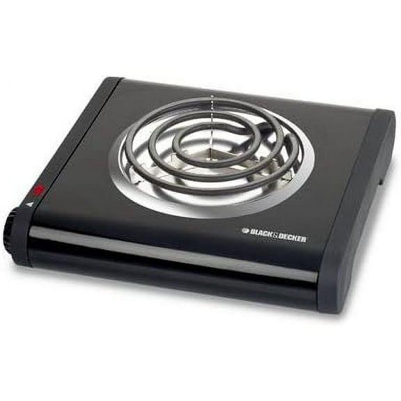 Black & Decker Buffet Range 100 W/120 V Single Burner Black
