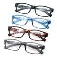 thumbnail image 2 of MODFANS Reading Glasses Men and Women +2.25 4 Pack Readers Spring Hinge BLack Gray Blue Tortoiseshell, 2 of 5