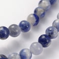 thumbnail image 2 of 5pcs Natural Sodalite Beads Strands Round 4mm Hole: 0.8mm about 89pcs/strands 15 inch, 2 of 3