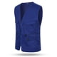 thumbnail image 5 of pstuiky Camiseta sin mangas para hombre, Camiseta de tirantes con cuello en V, multibolsillos y cremallera para exteriores, de color liso y práctica para hombre Camisas para hombres xxxxl, 5 of 7