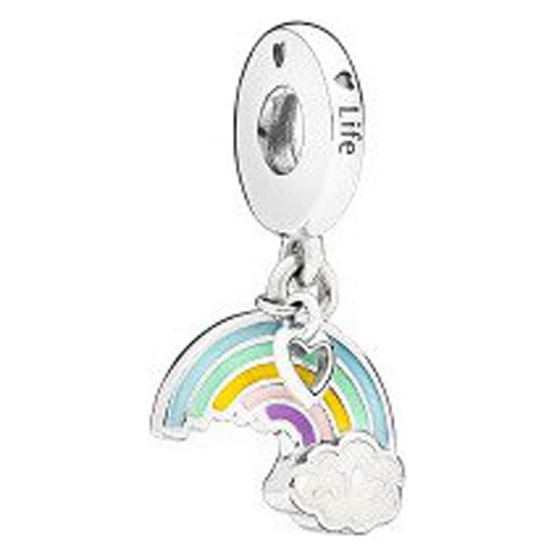 Disney dibujos animados 925 plata esterlina Winnie The Pooh Stitch encanto colgante Fit Pandora pulsera Original mujer joyería regalo Dengxun unisex