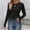Black, variant on LEKODE Women Ribbed Long Sleeve Crew Neck Slim Fit Stretchy Basic T Shirts Tops White L
