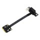 thumbnail image 1 of Mini PCIe to PCI-E 1X 270 Degree Adapter Cable 20cm PCIE3.0 Extension Cable with 4Pin to SATA Power, 1 of 5